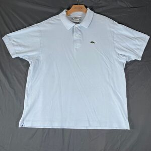 Lacoste Polo Shirt Men’s Size 7 (XXL) Baby Blue Short Sleeve Golf Designer